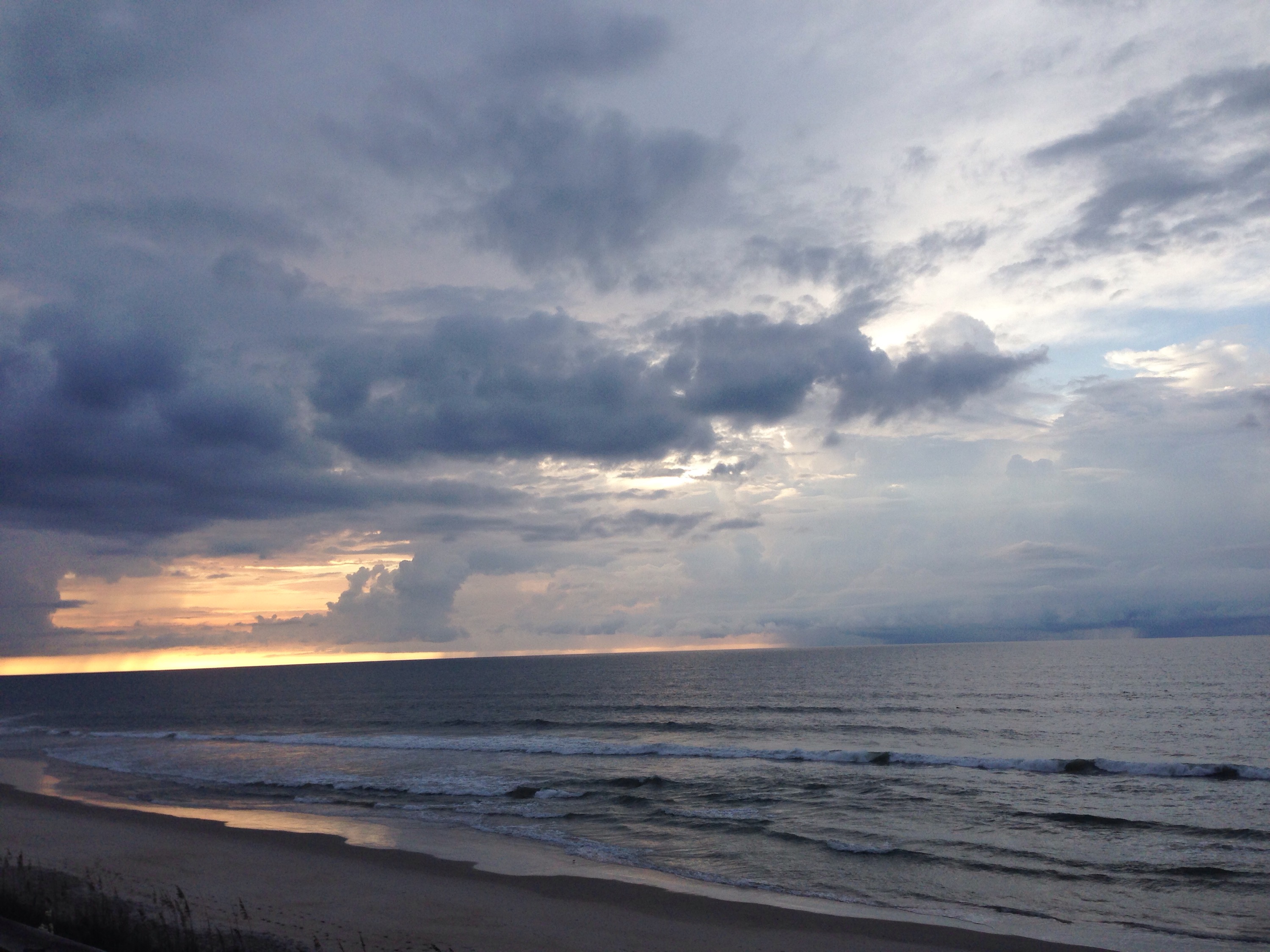 storm brewing off topsail island