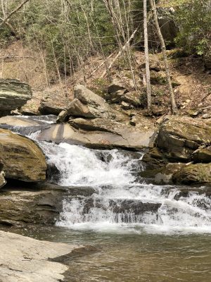 Crab Orchard Falls NC - www.alliepottswrites.com #hiking #travel