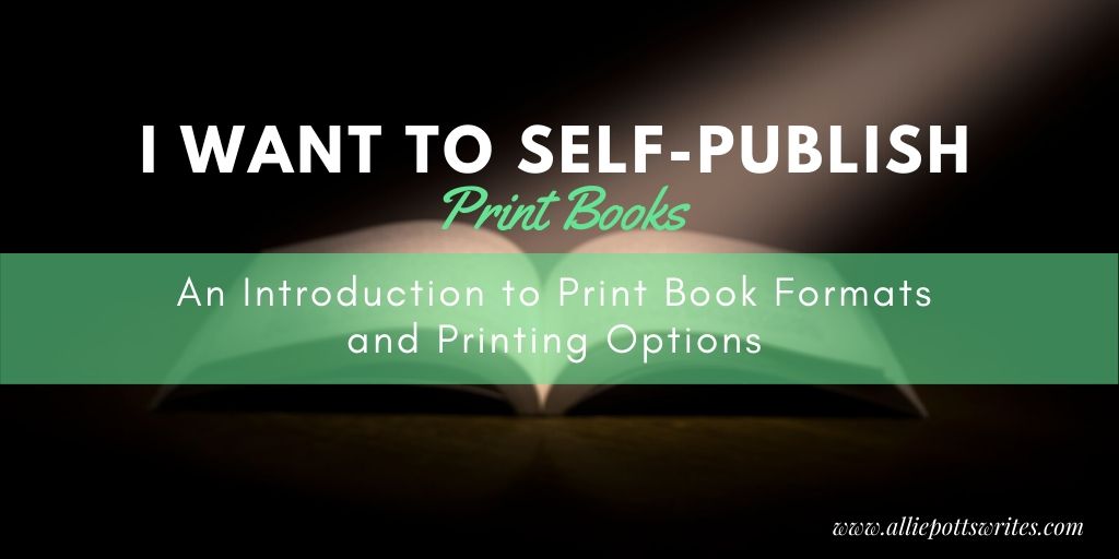 print book formats and printing options